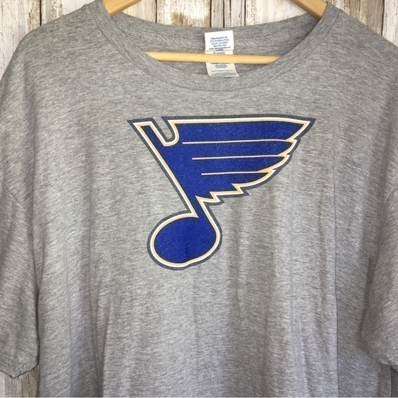 NHL Fanatics St. Louis Blues Grey Tee Size 2X - Picture 4 of 6